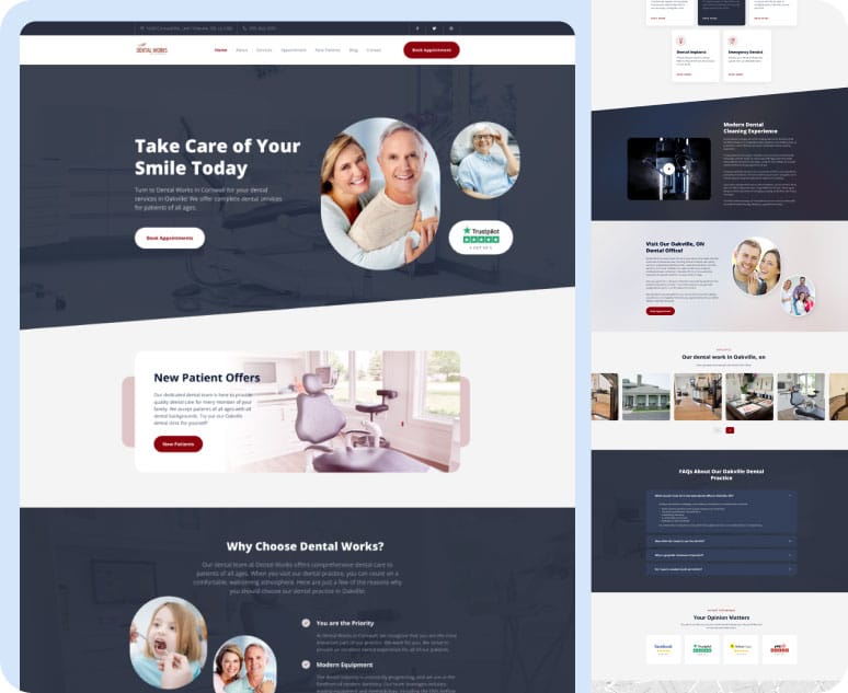 Dental Website Design Portfolio - 7