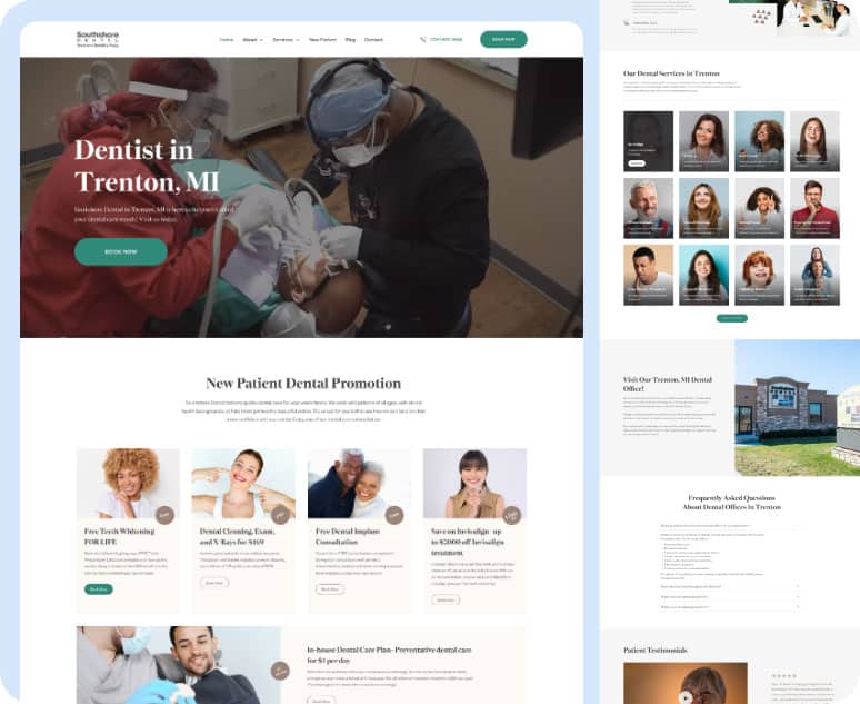 Dental Website Design Portfolio - 1
